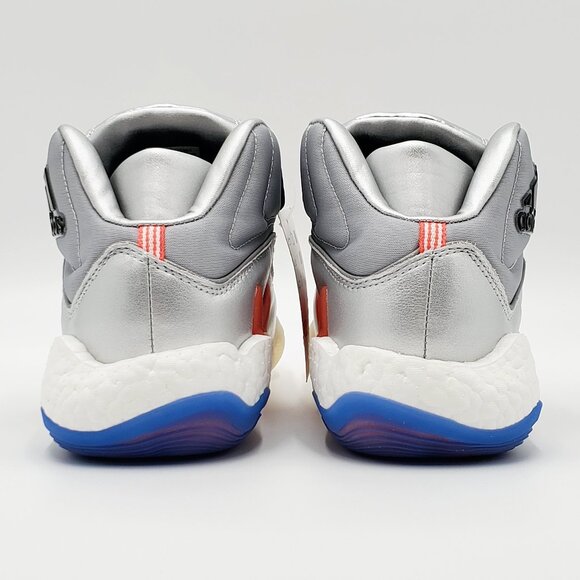 Adidas Men's 98 x Crazy BYW Basketball Shoes Silver Metallic EF5537 Size 6.5 - Picture 8 of 10